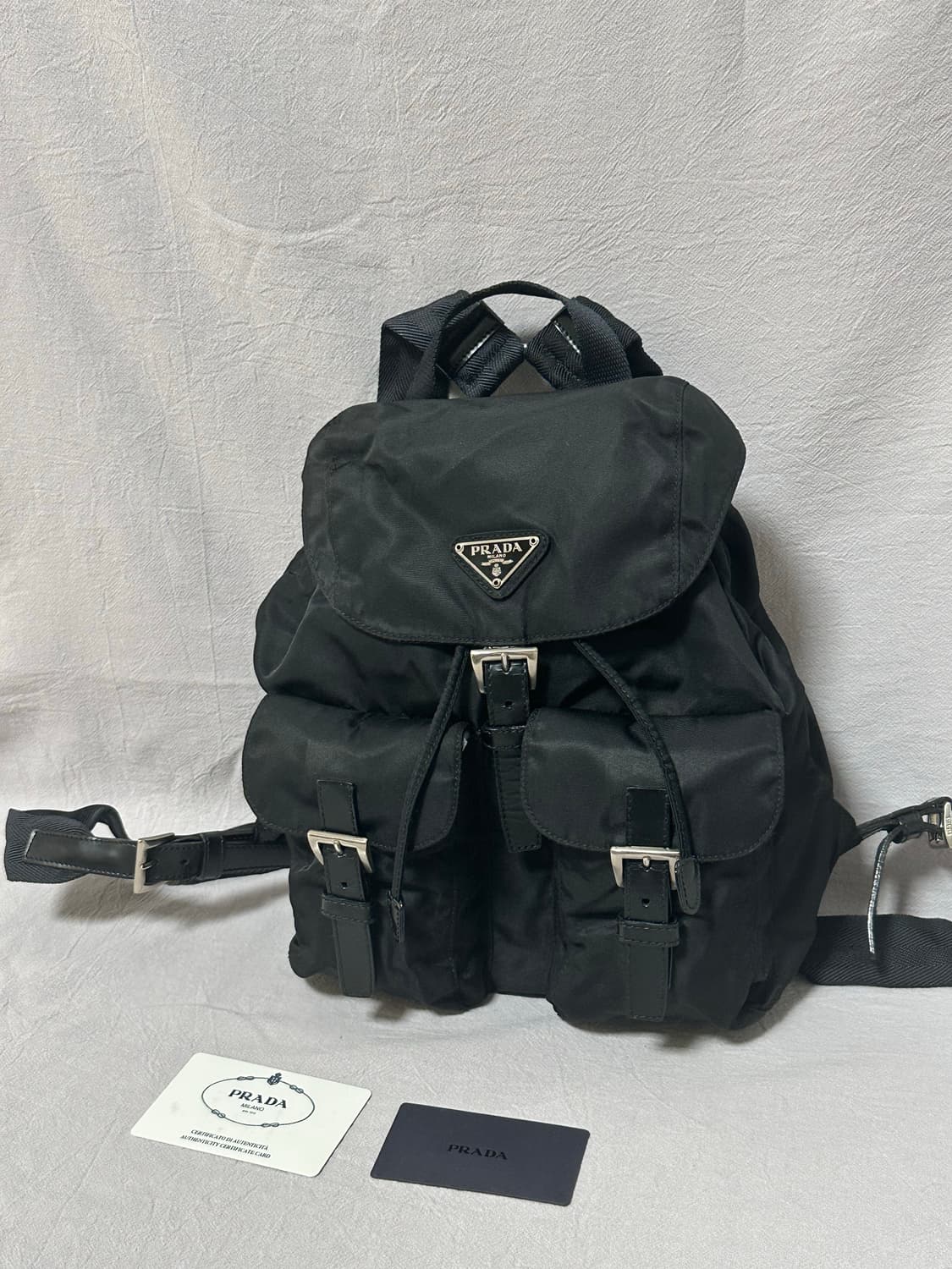 프라다 투포켓 나일론 백팩 스몰 (컨디션굿)  상품이미지3