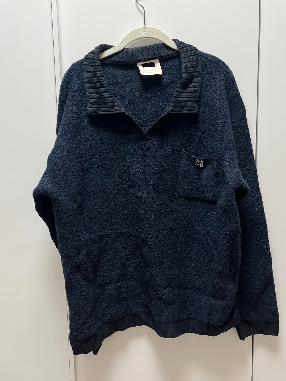 네이비 오버핏 니트 상품이미지1