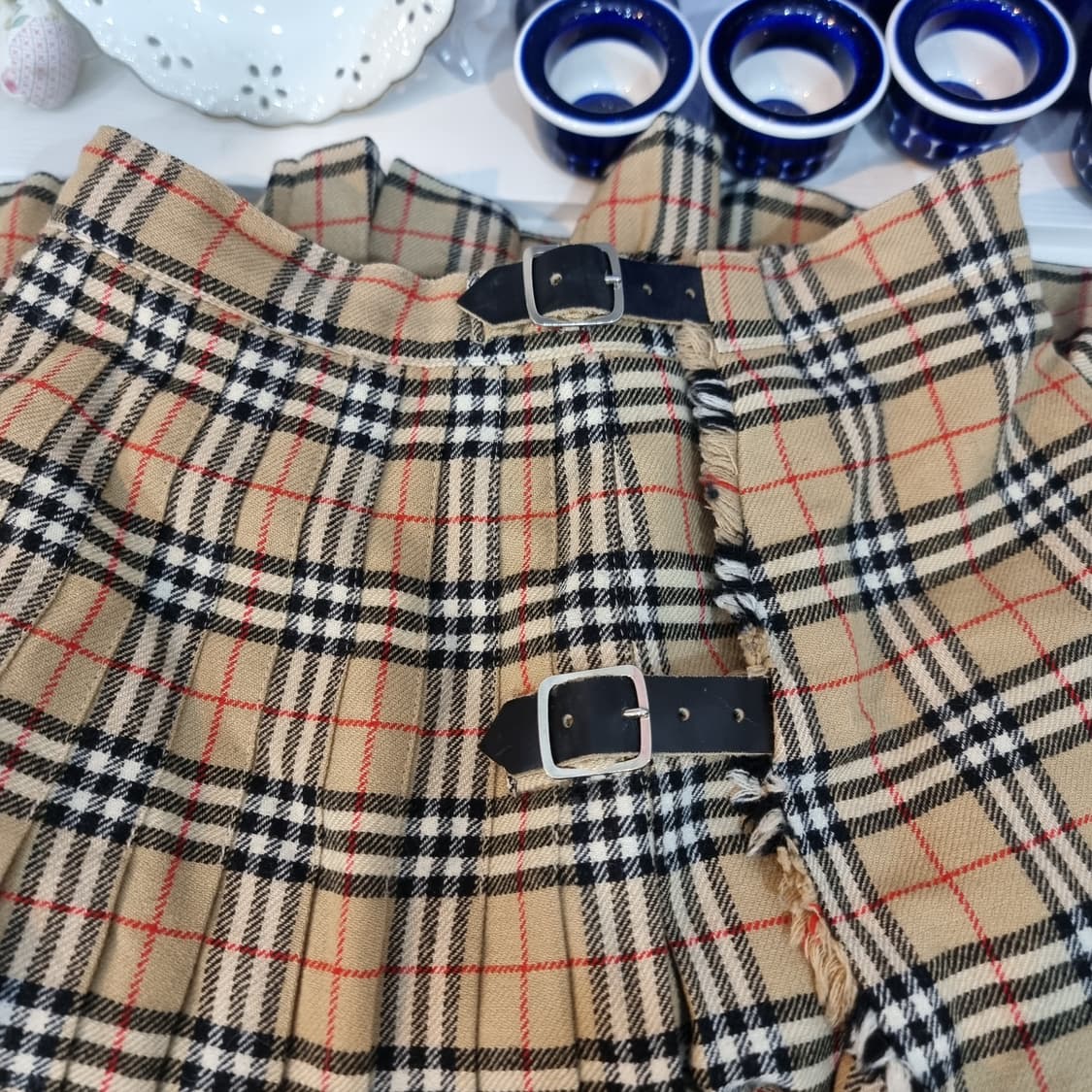 버버리스(Burberrys) 빈티지 노바체크 울 스커트 상품이미지3