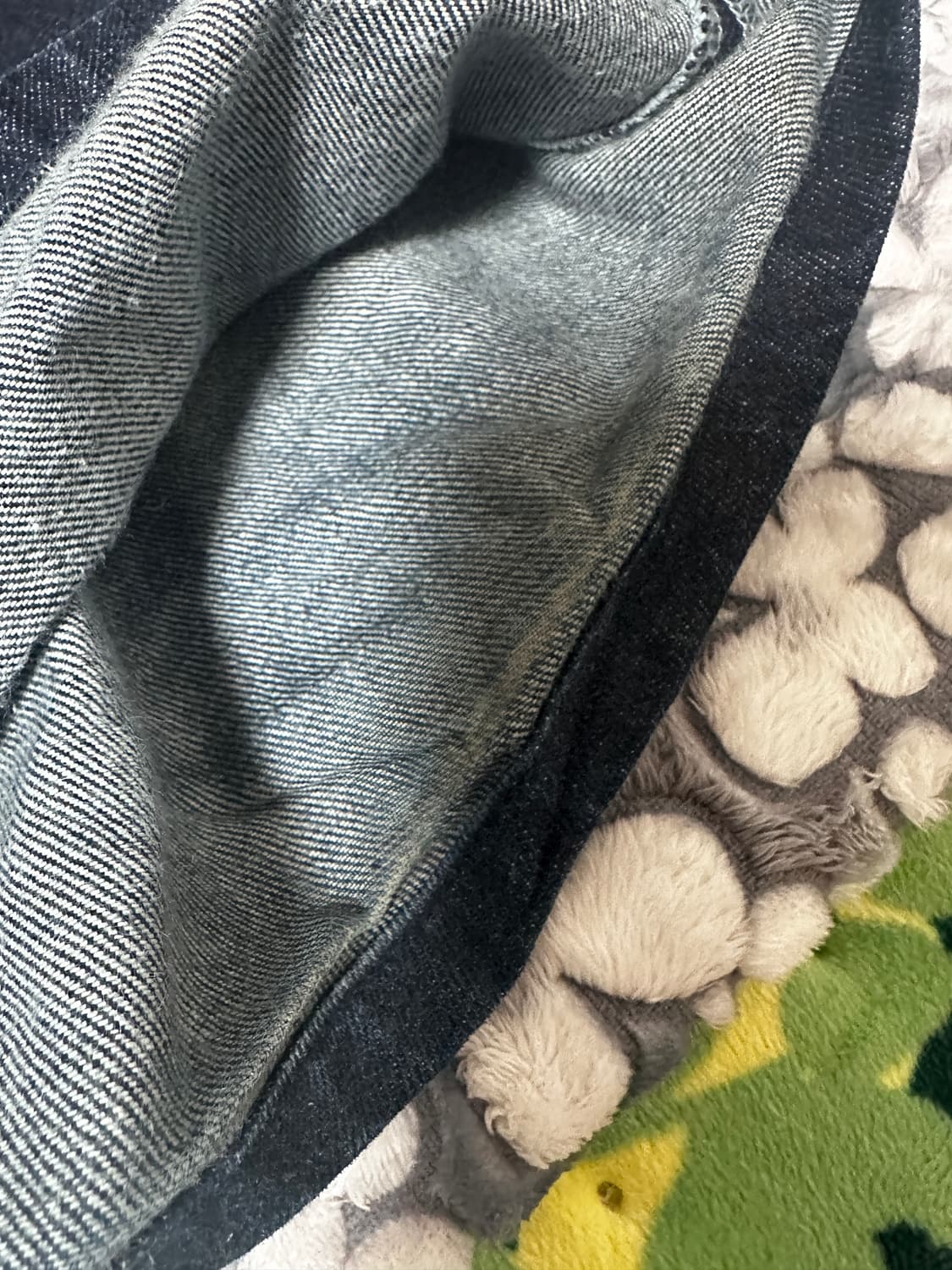 해칭룸 와이드 커브드진 인디고 3사이즈 팝니다. 상품이미지8