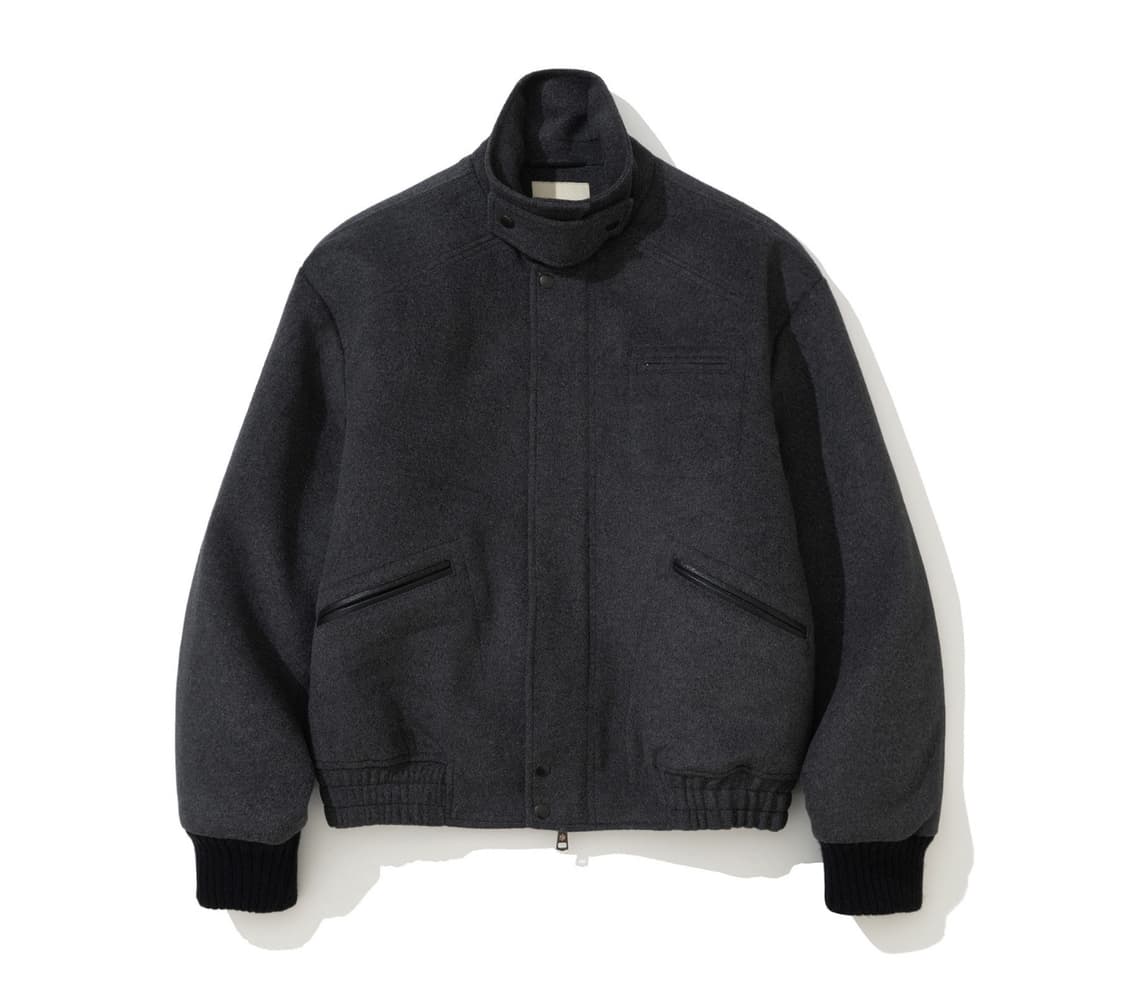 시도 울 블루종 차콜 siiiido 상품이미지1