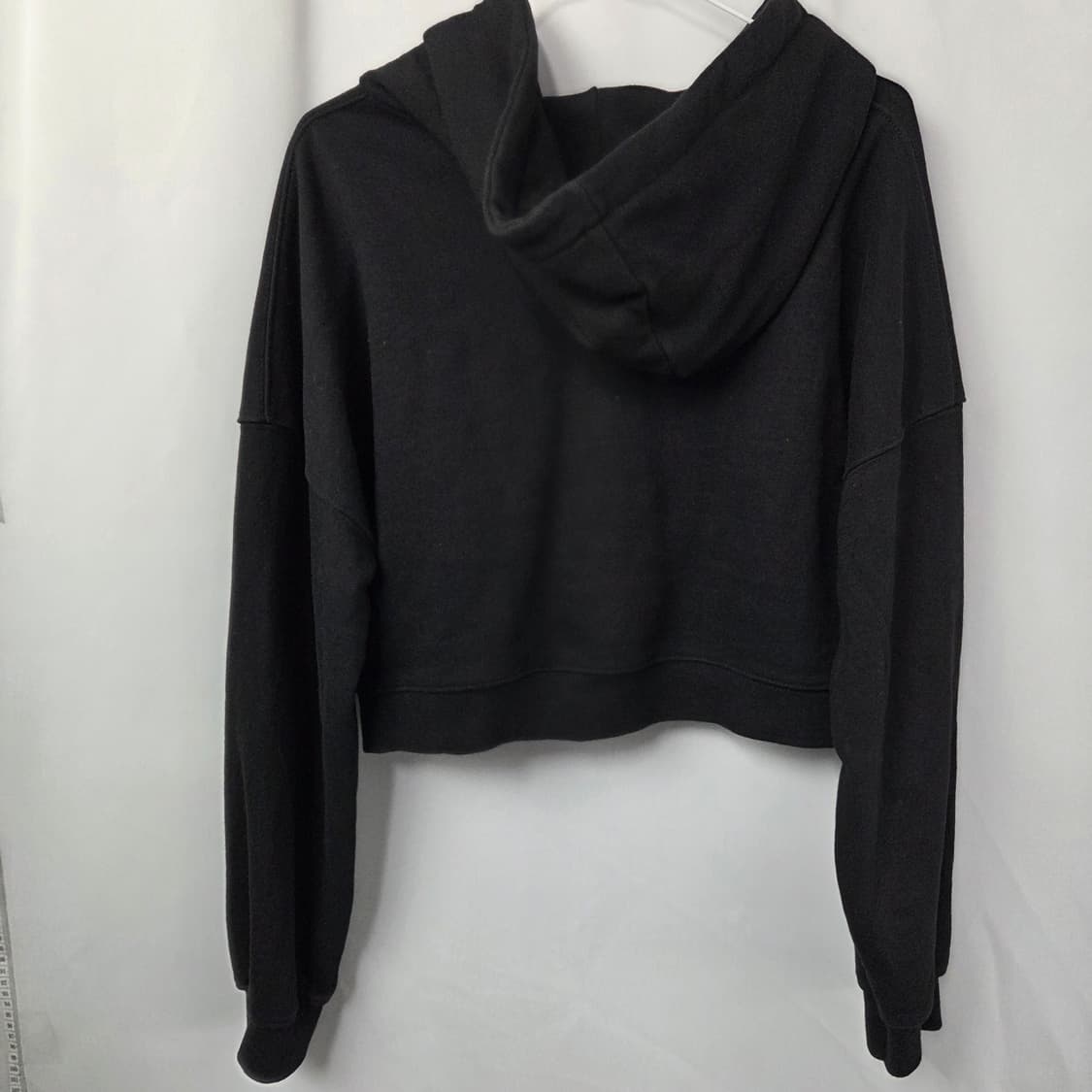 F(126) / 크롭 후드집업 블랙 상품이미지5