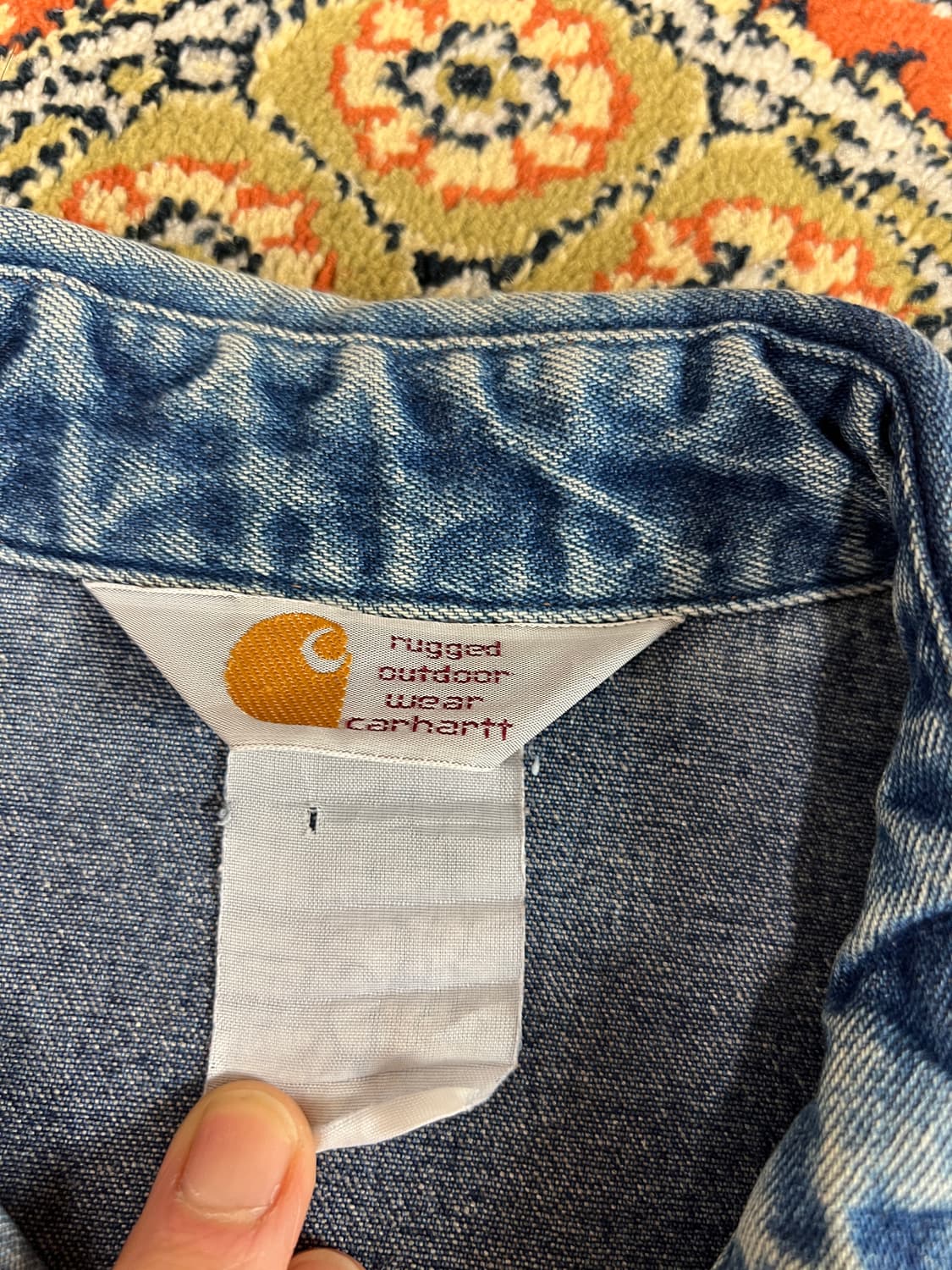 [L] 칼하트 빈티지 웨스턴 데님셔츠 상품이미지3