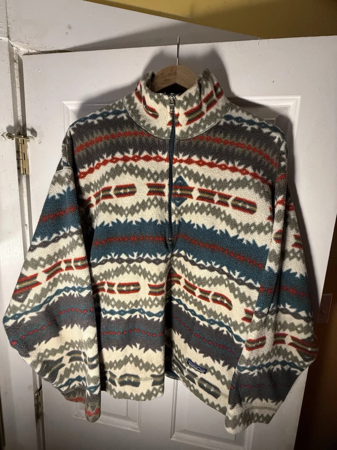 90s 파타고니아 신칠라 스냅-T 아즈텍 패턴 USA 상품이미지1