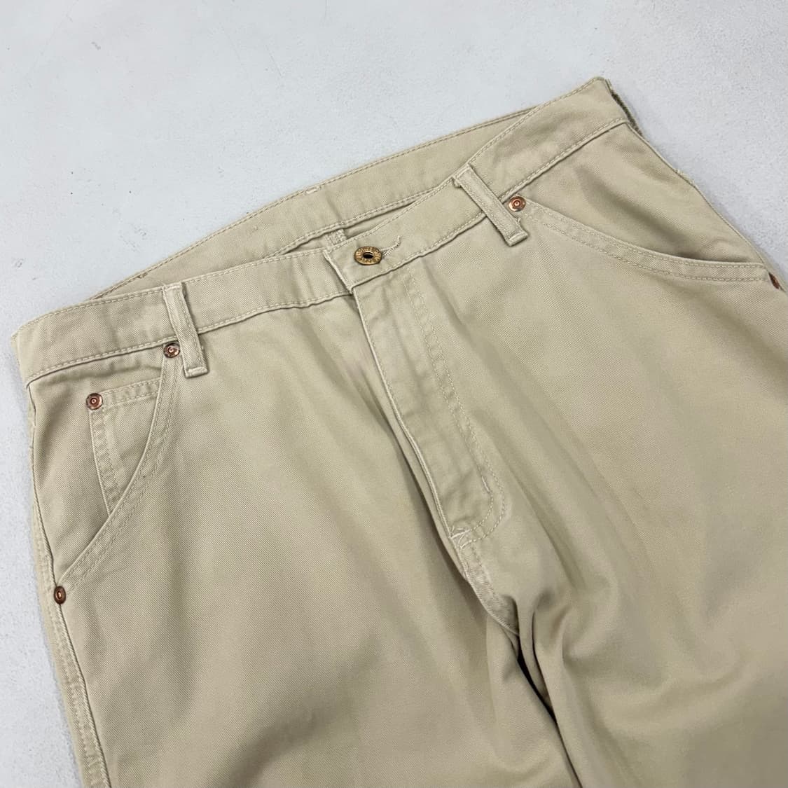 폴로 카펜터 베이지 와이드 워크팬츠 상품이미지4