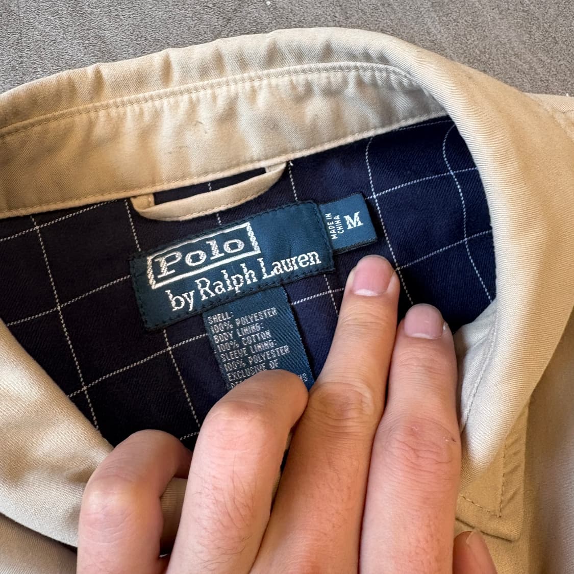 폴로 정품 베이지 바이스윙 자켓 상품이미지5