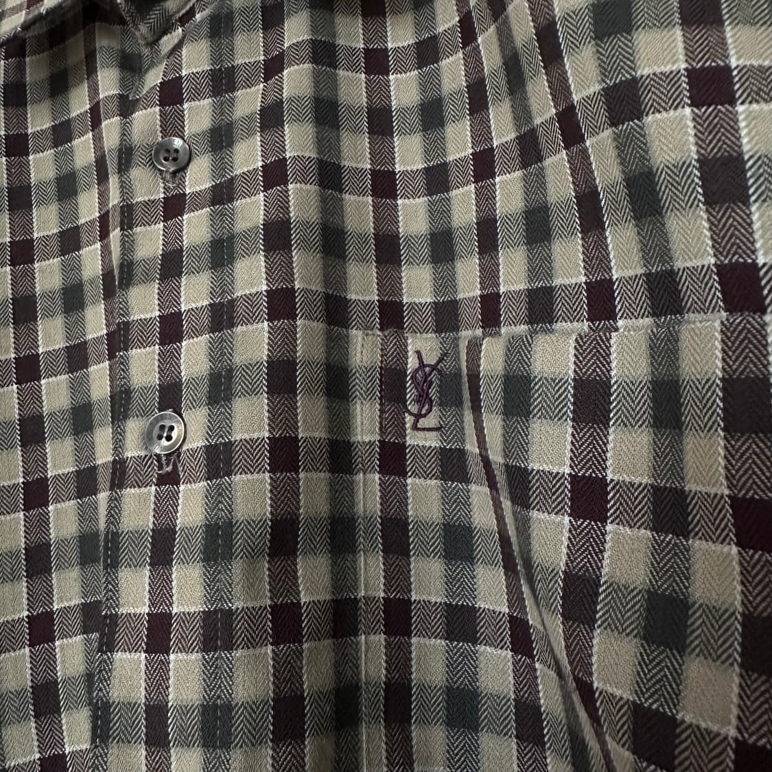 105 YSL 입생로랑 체크 셔츠 상품이미지3