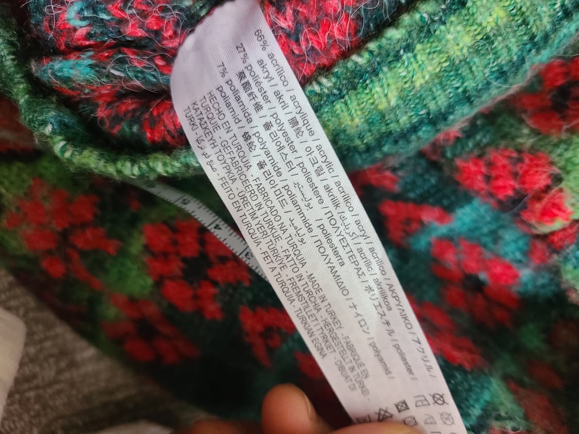 자라 플라워 크롭 니트가디건 M 상품이미지8