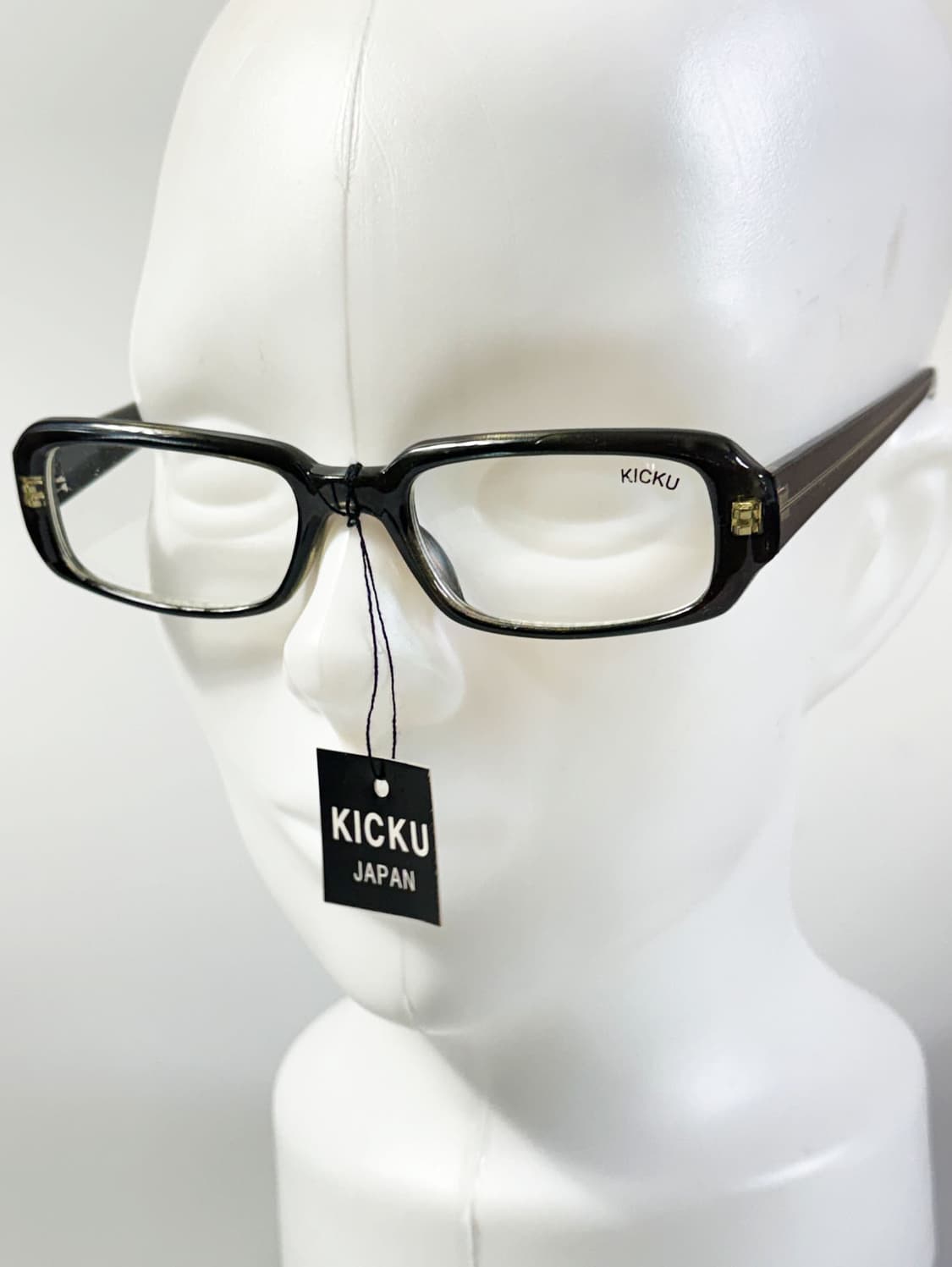 90s KICKU JAPAN 뿔테 셀룰로이드 스퀘어 빈티지 안경 상품이미지8