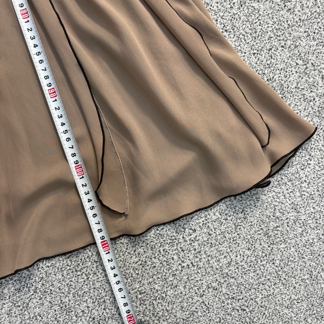 실측 막스마라 배색 플리츠 원피스 0420J 상품이미지10