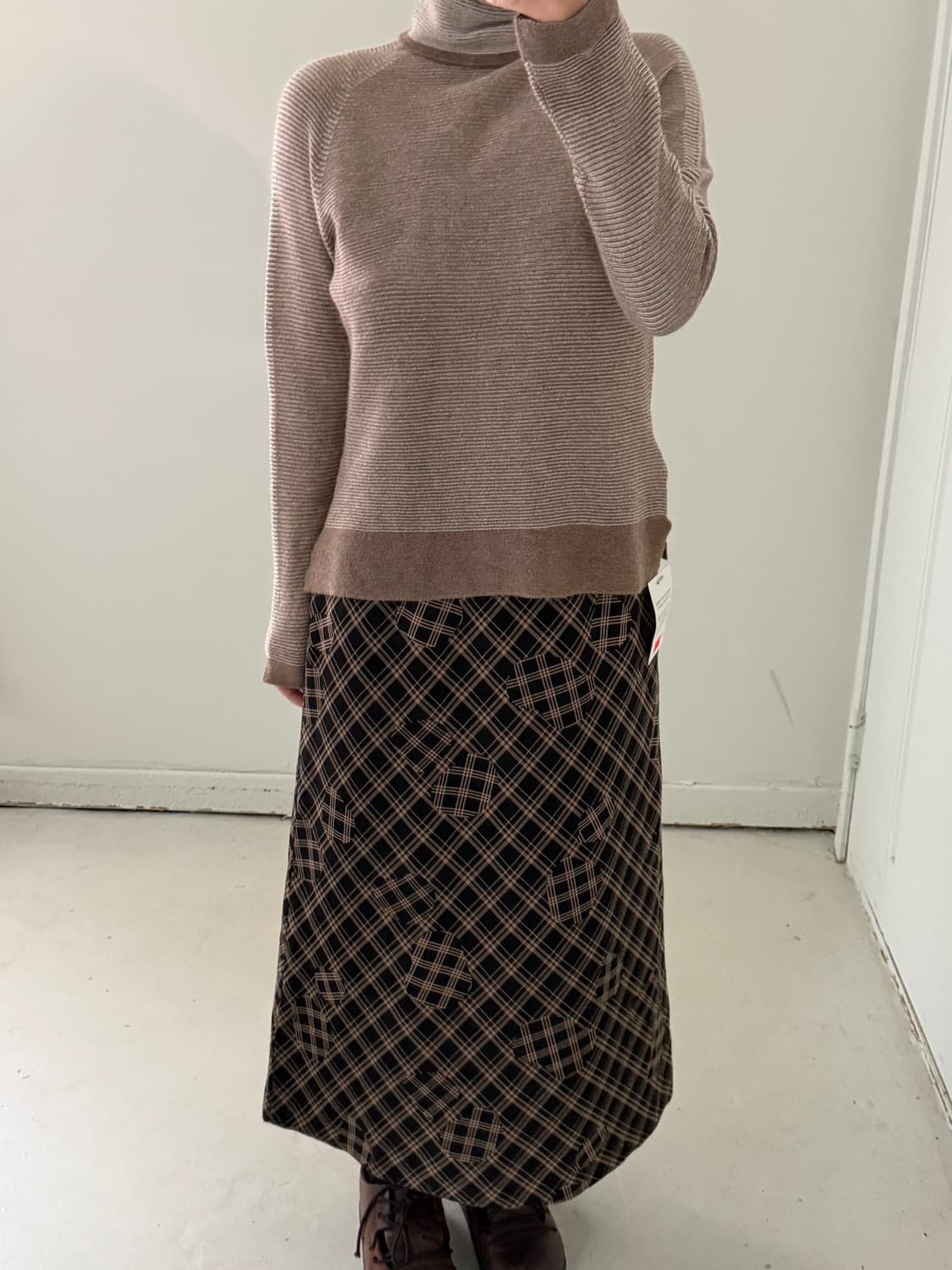 일본빈티지 레글런 터틀넥 니트 스웨터 상품이미지2