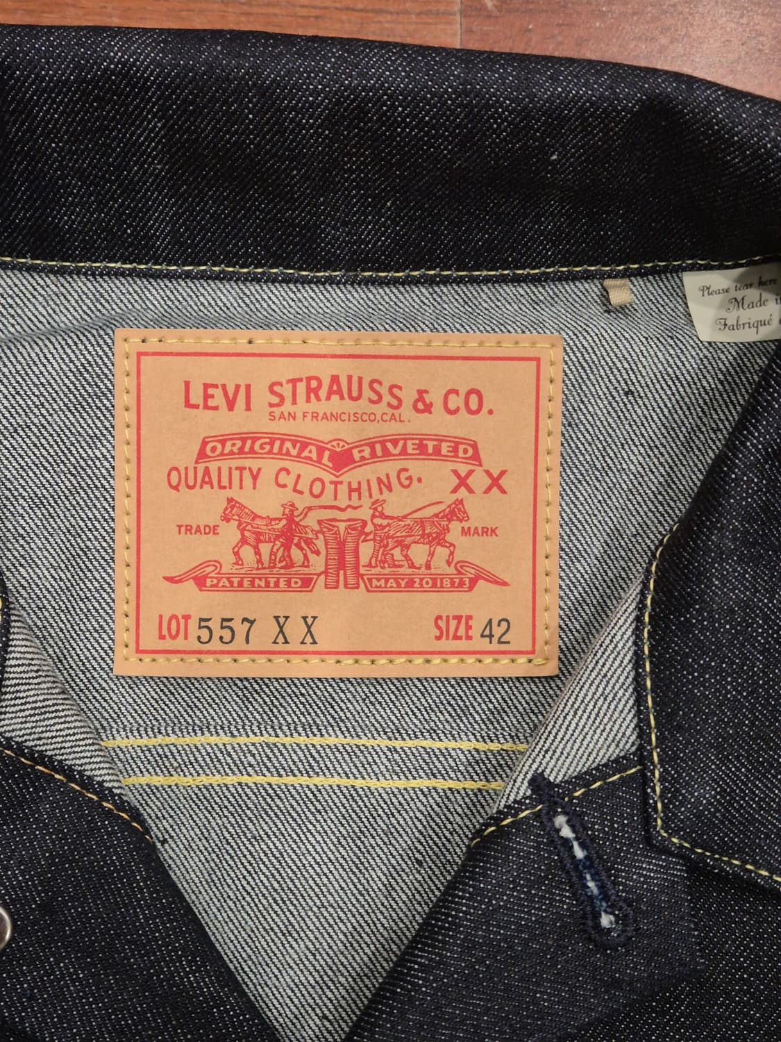 리바이스 LVC 1961타입3 557 데님자켓 상품이미지3