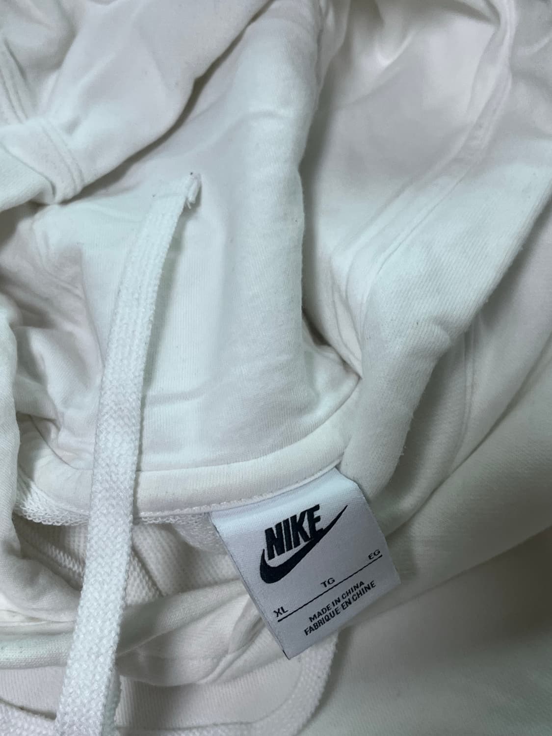 나이키 화이트 후드티 상품이미지4
