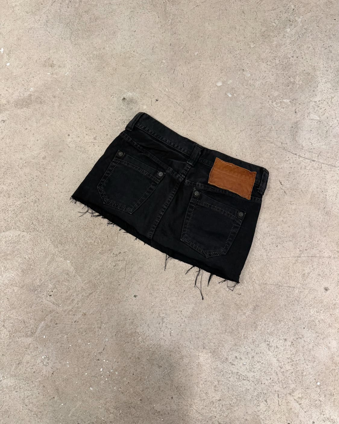 블랙 데님 미니스커트 상품이미지3