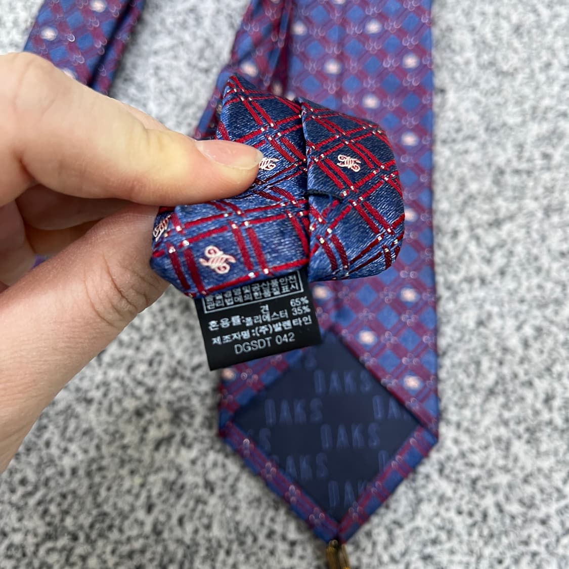 F 닥스 패턴 넥타이 0408M 상품이미지4