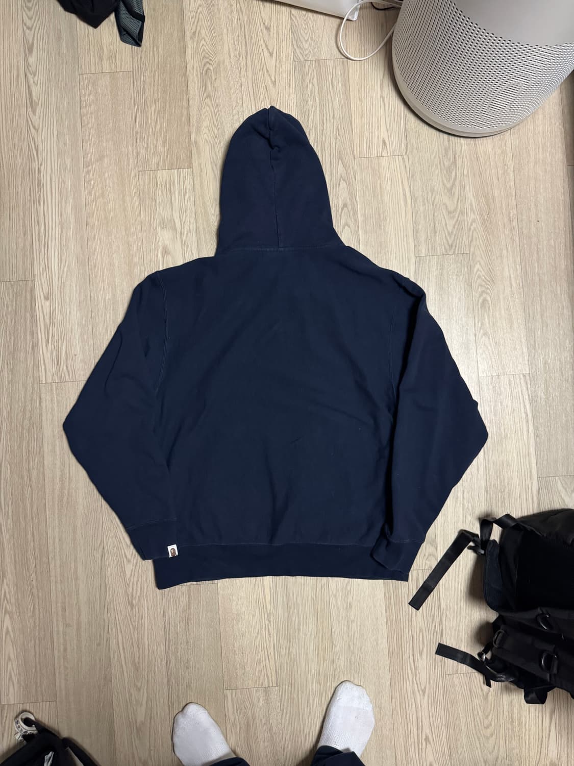 JJJJound 자운드 베이프 후드 네이비 상품이미지6