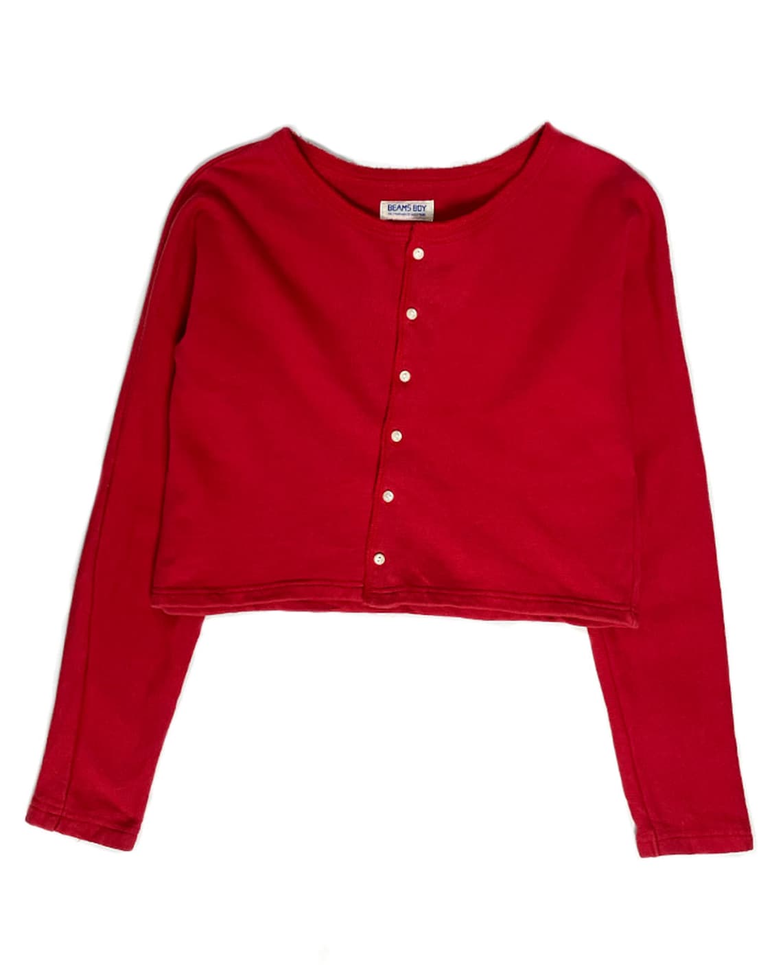 Beams Boy 레드 가디건 상품이미지1