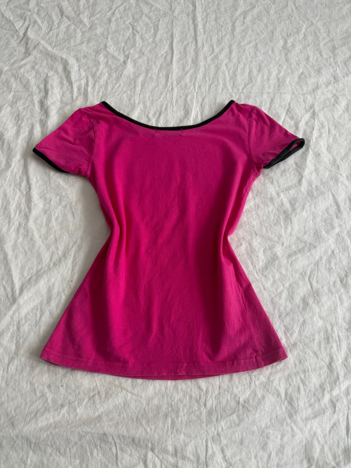 하이틴 y2k 00’s 딱붙 반팔 상품이미지4