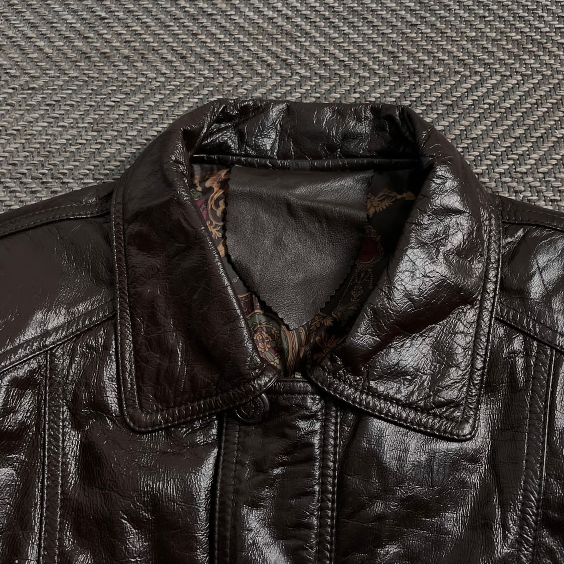 90s 빈티지 아카이브 카우레더 가죽 자켓y 4393 상품이미지6