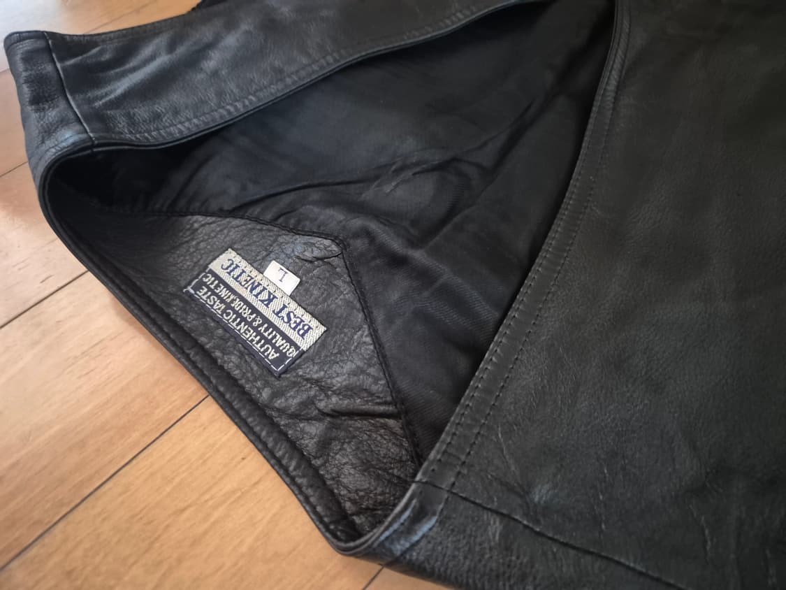 검정색 가죽 베스트 상품이미지4