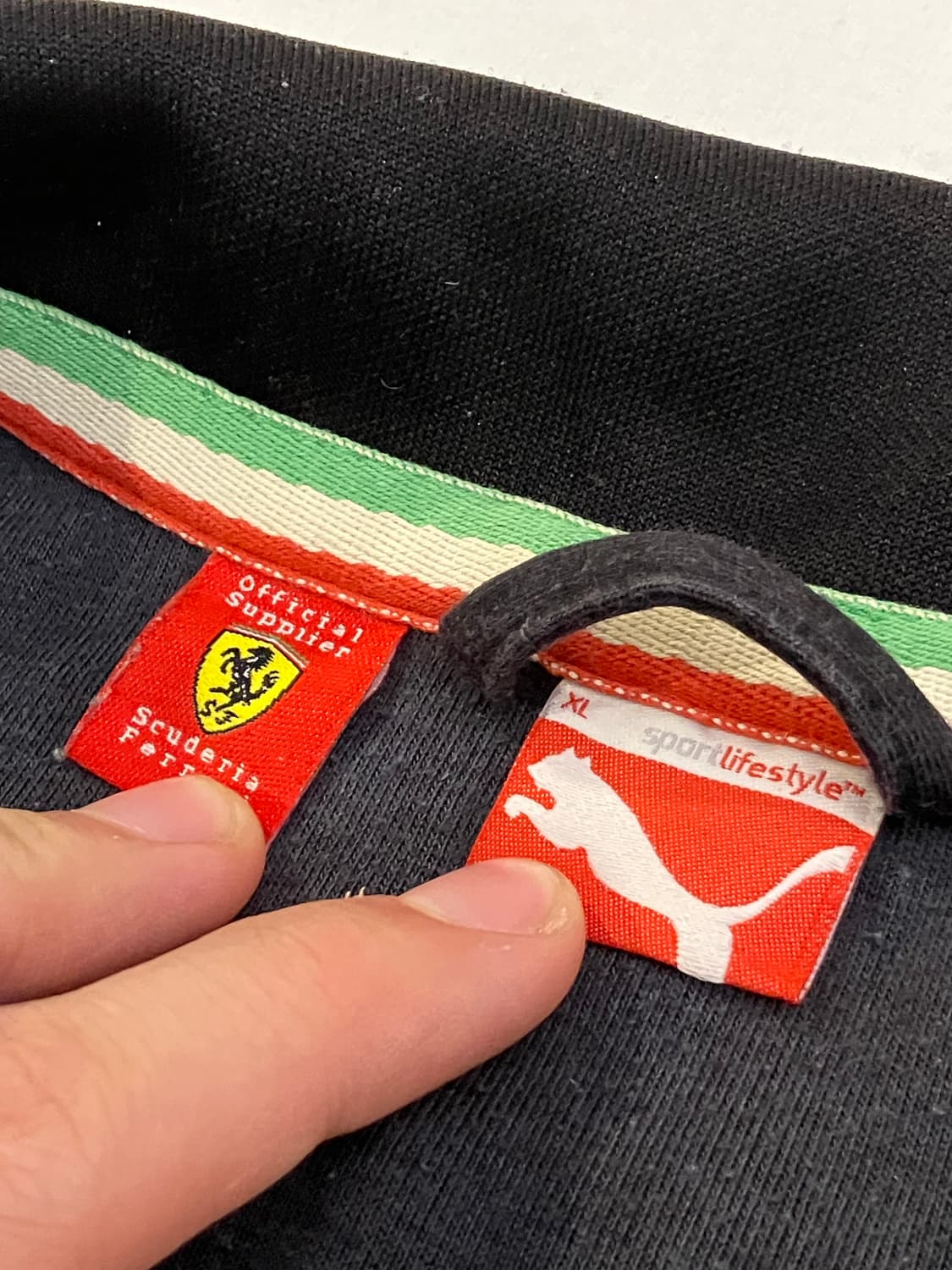 F1 푸마 X 페라리 삼선 져지 블랙 상품이미지5