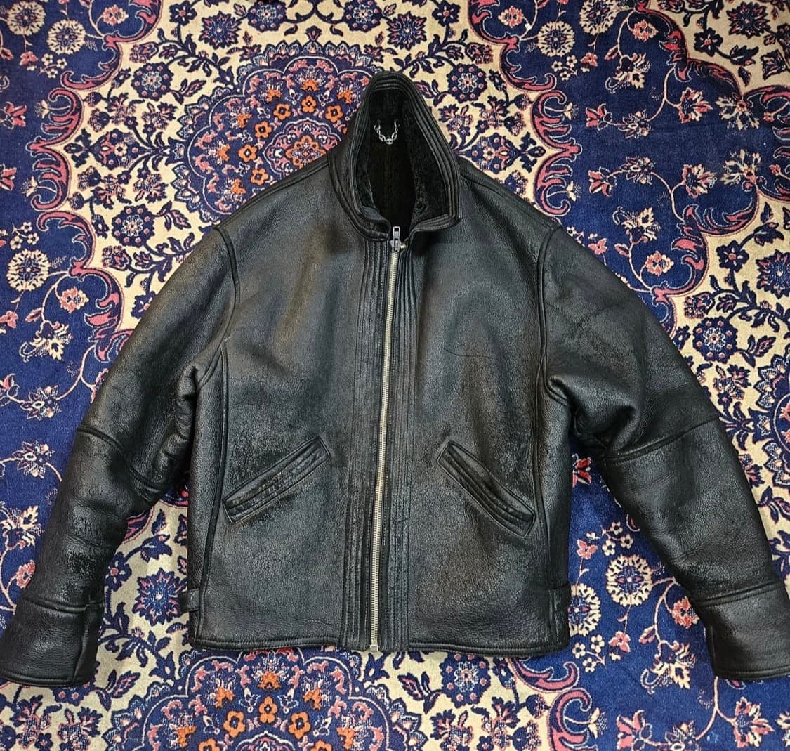 베르사체 빈티지 워시드 무스탕 상품이미지1