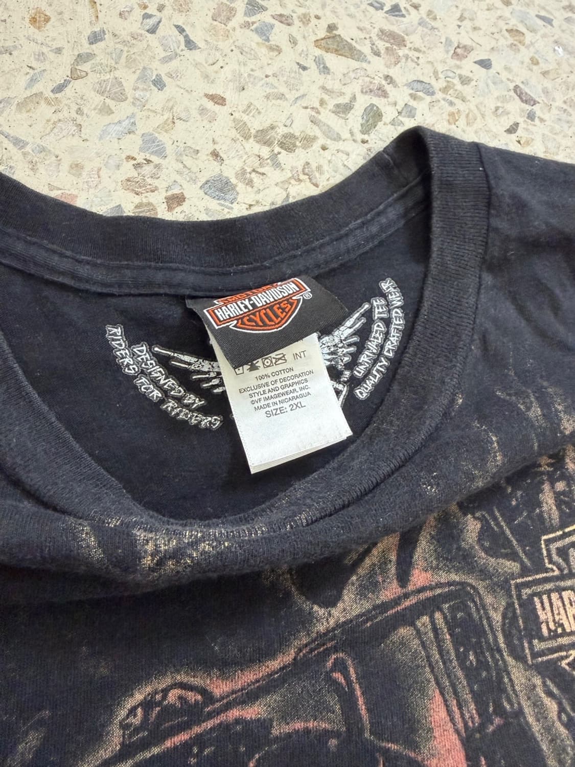 할리데이비슨 바이커 프린팅 반팔 상품이미지5