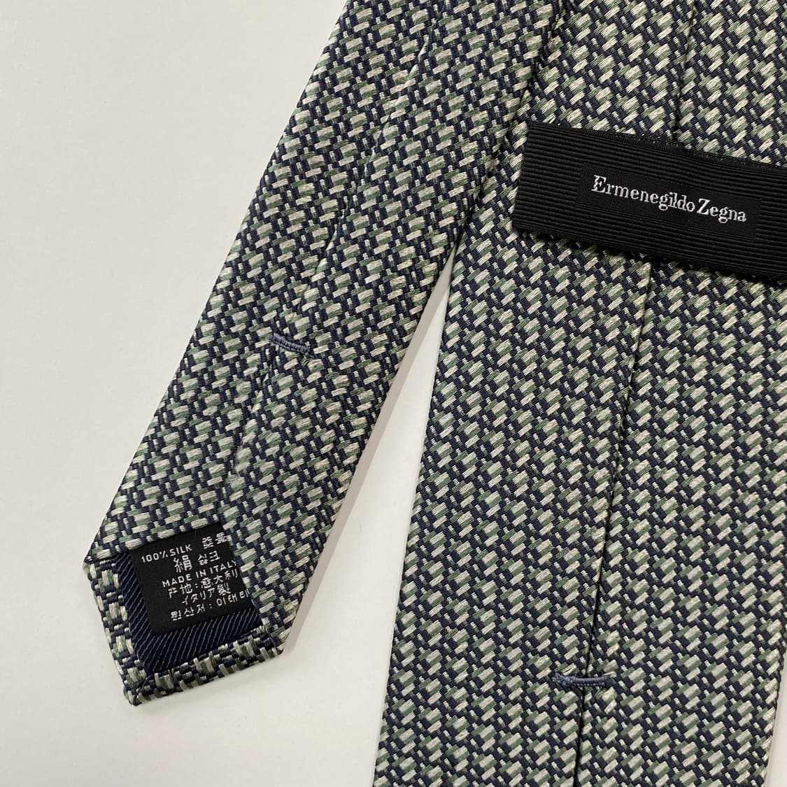 최상급 신형 에르메네질도제냐 정품 명품 넥타이7.8cm 상품이미지5