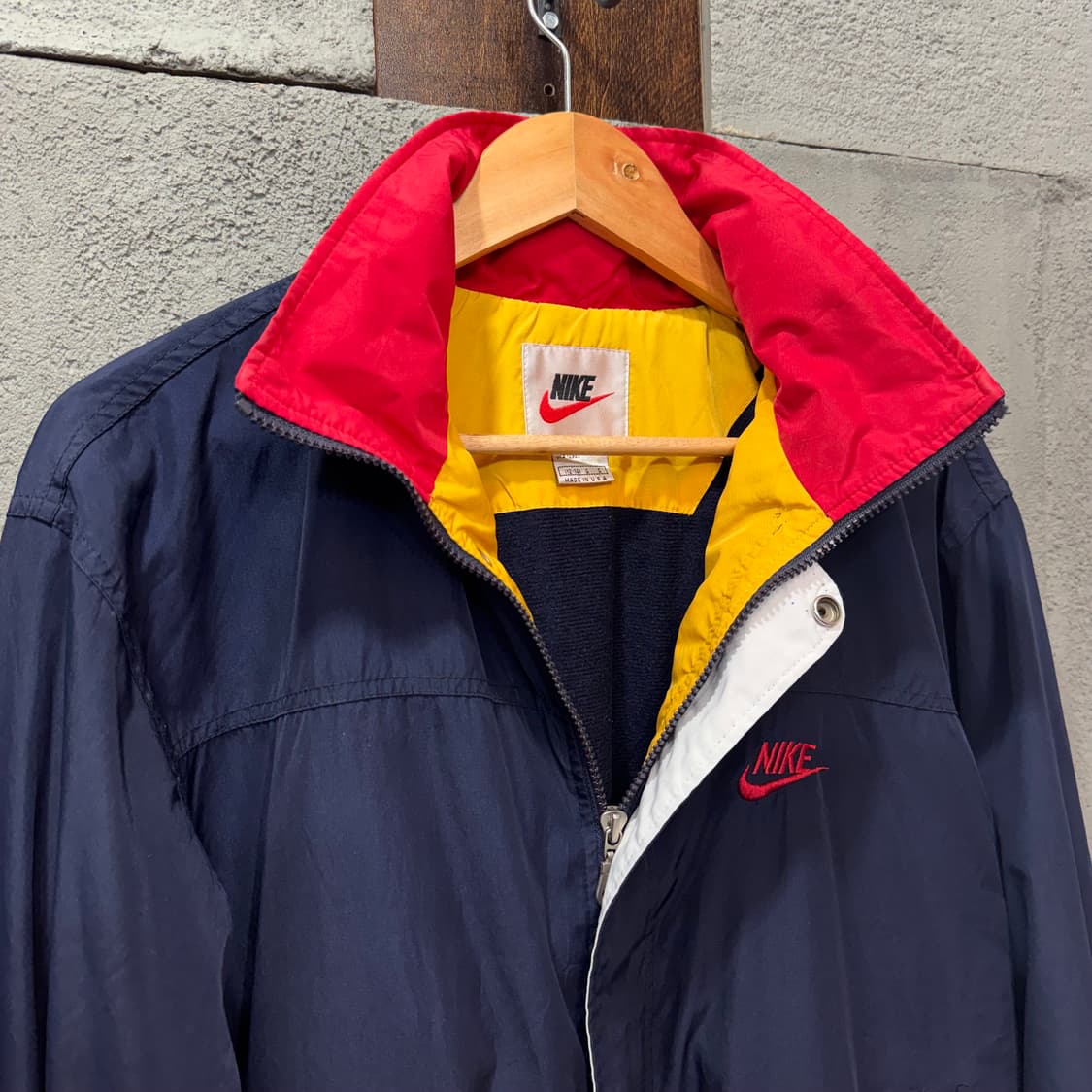 90s 나이키 블루종 자켓 made in USA (M)   상품이미지3