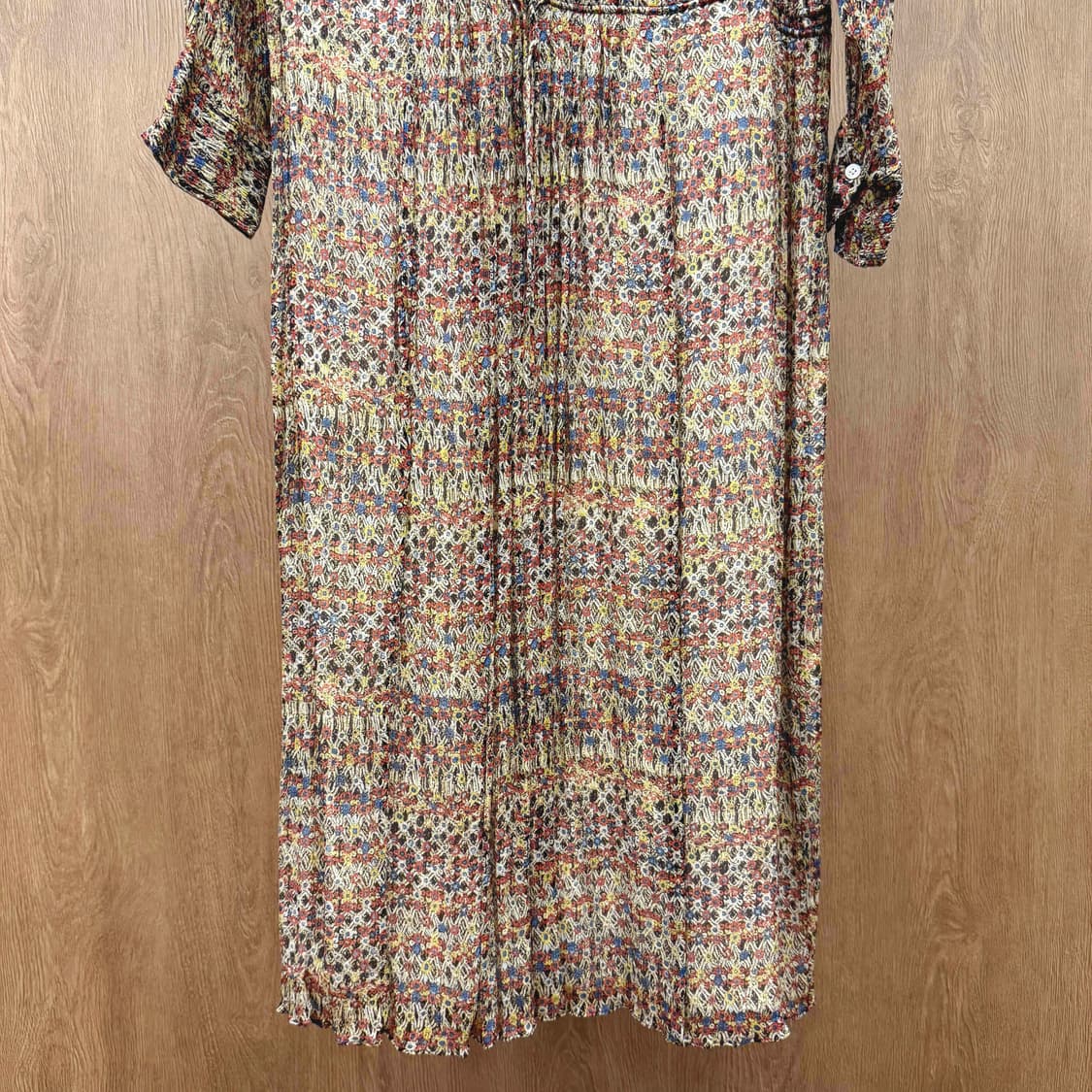 이자벨마랑 에뚜왈 플로럴 패턴 쉬폰 롱 원피스 셔링 디테일 멀티컬러 상품이미지5