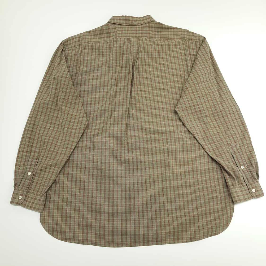 CN641 2XL 폴로 랄프로렌 올리브 스몰 타탄체크 긴팔 셔츠 남방 상품이미지7