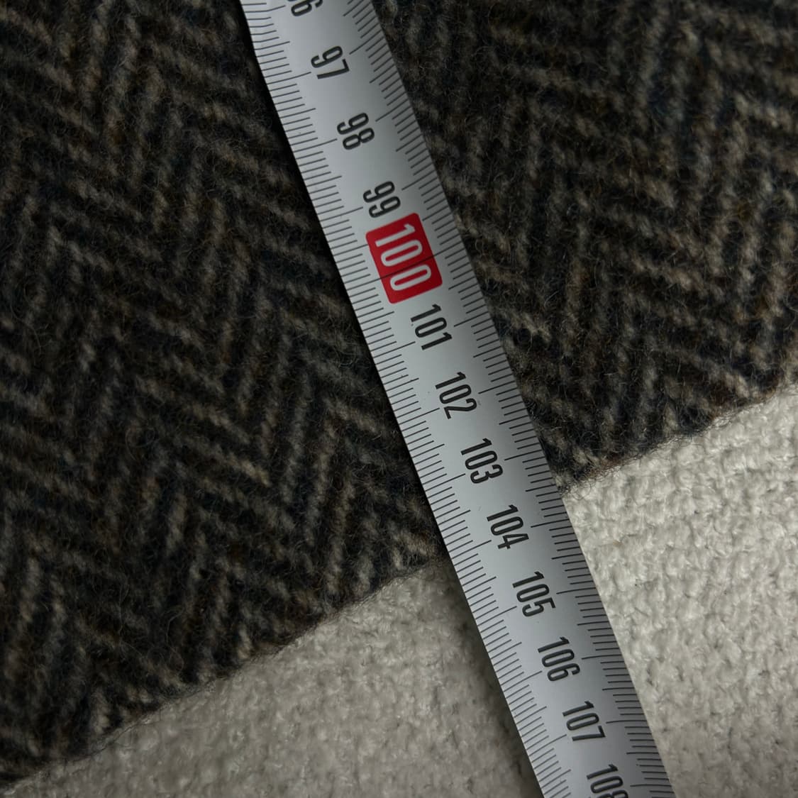 버버리 헤링본 리얼 정품 트위드 코트 L 상품이미지6