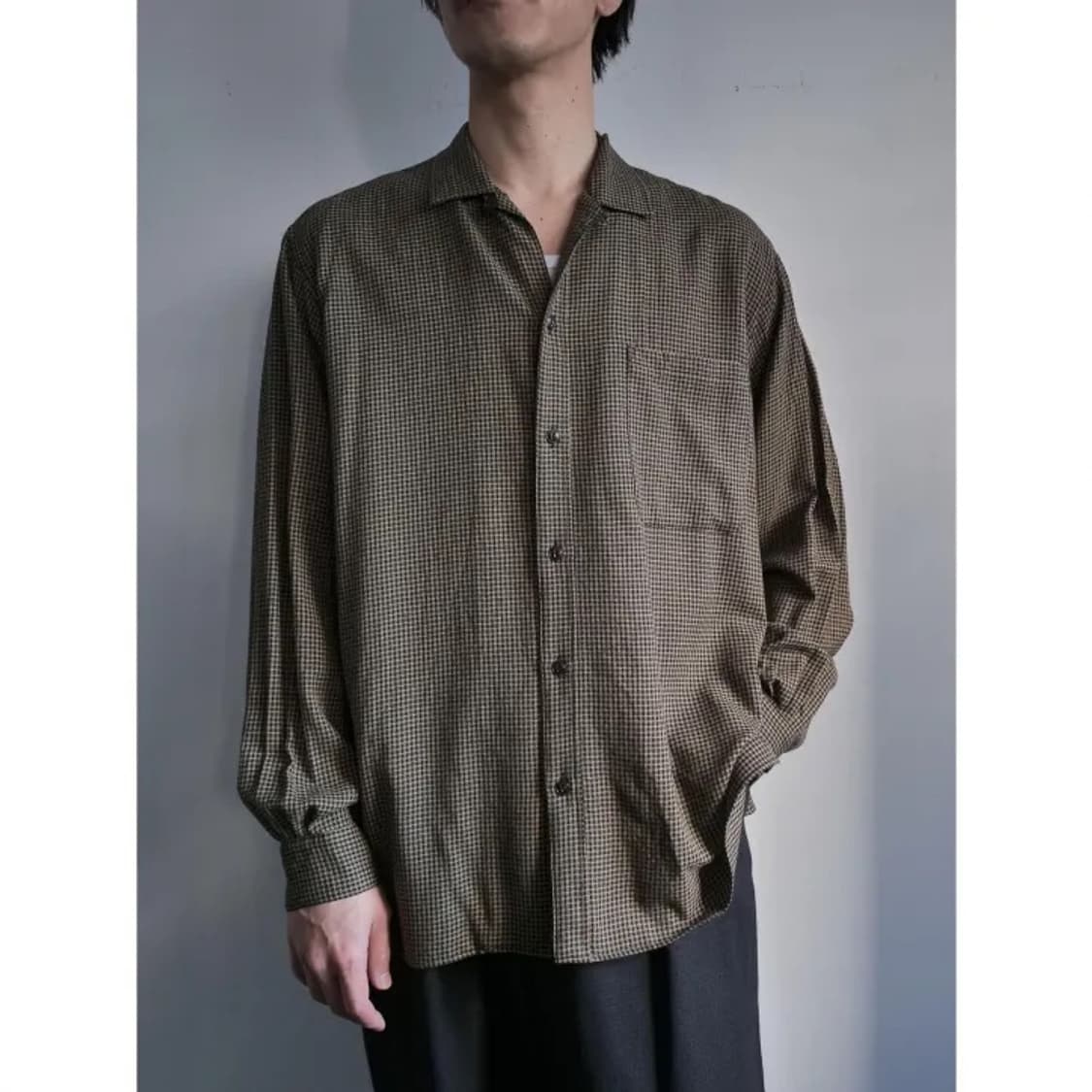 26ss S.COIL OPEN COLLAR DRESS SHIRT 상품이미지6