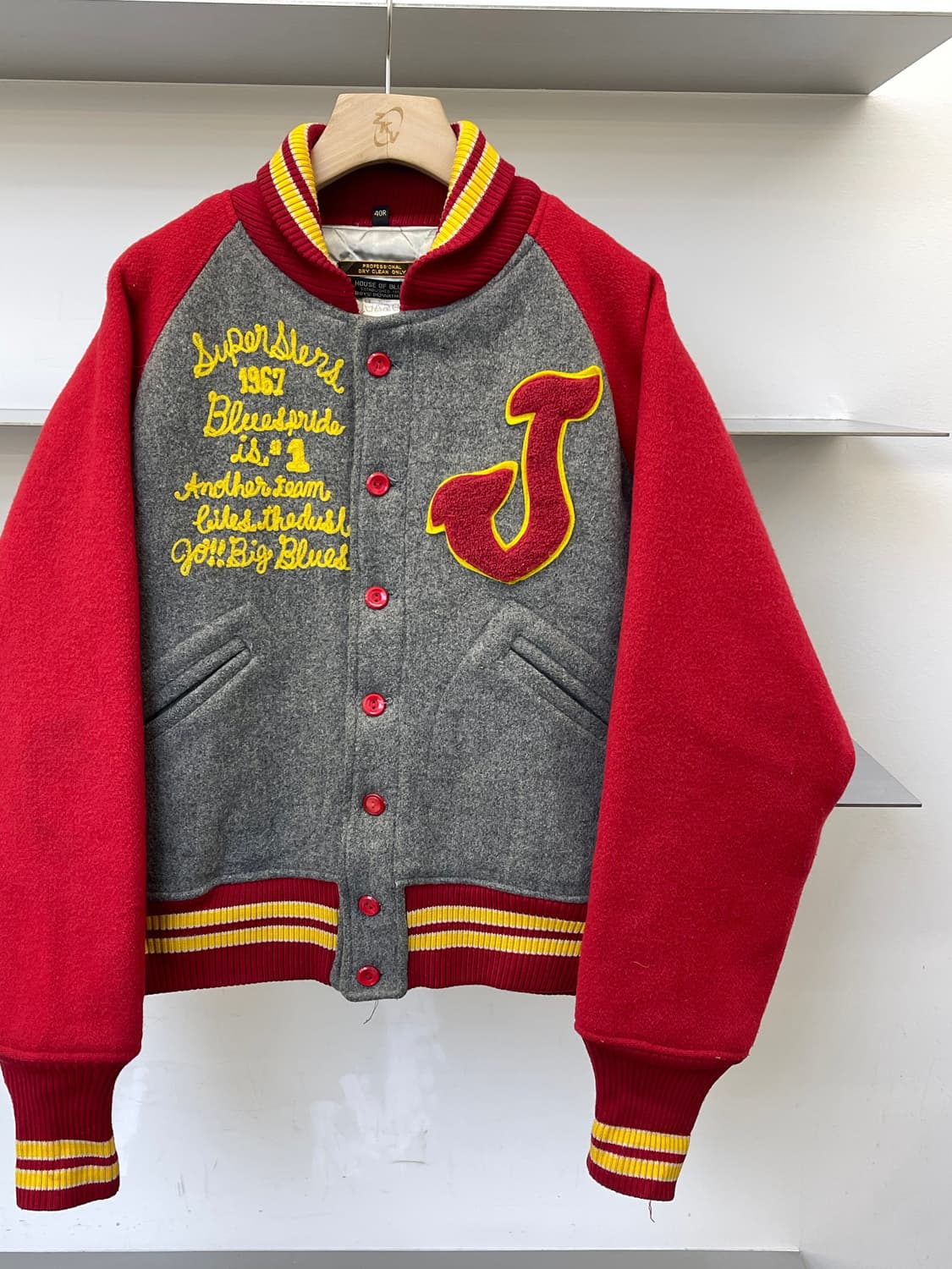 House Of Blues 스포츠 울 바시티 자켓  상품이미지3