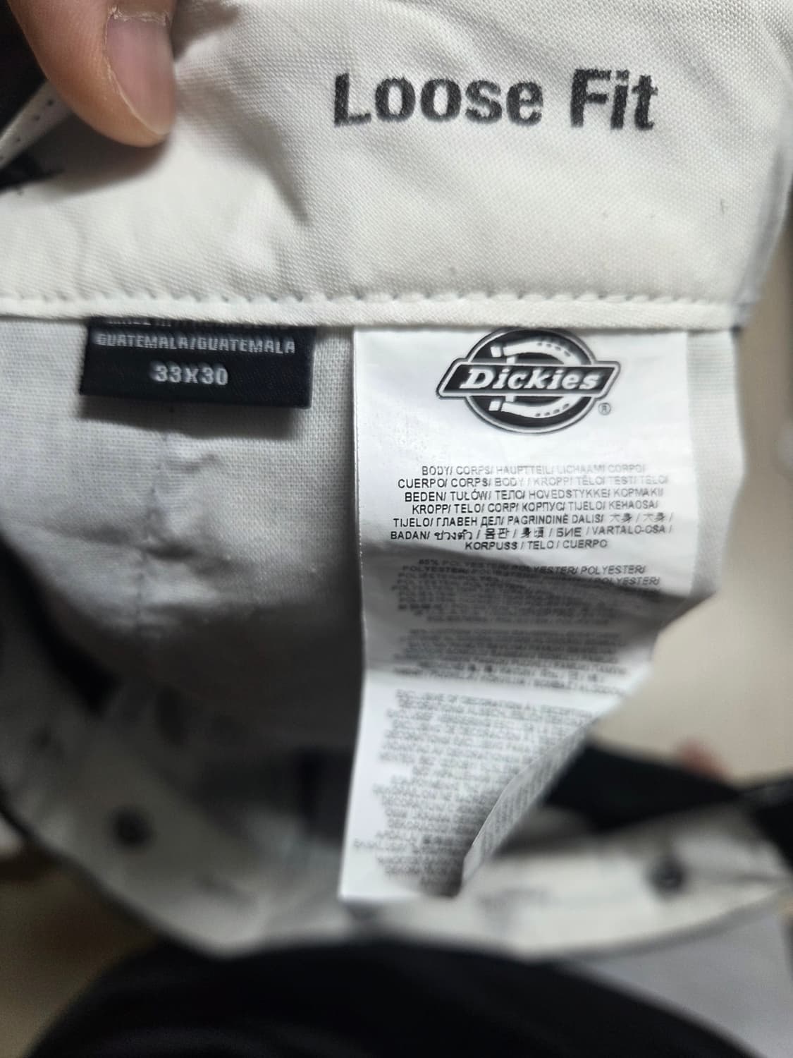 디키즈 더블니 블랙 33x30 상품이미지2