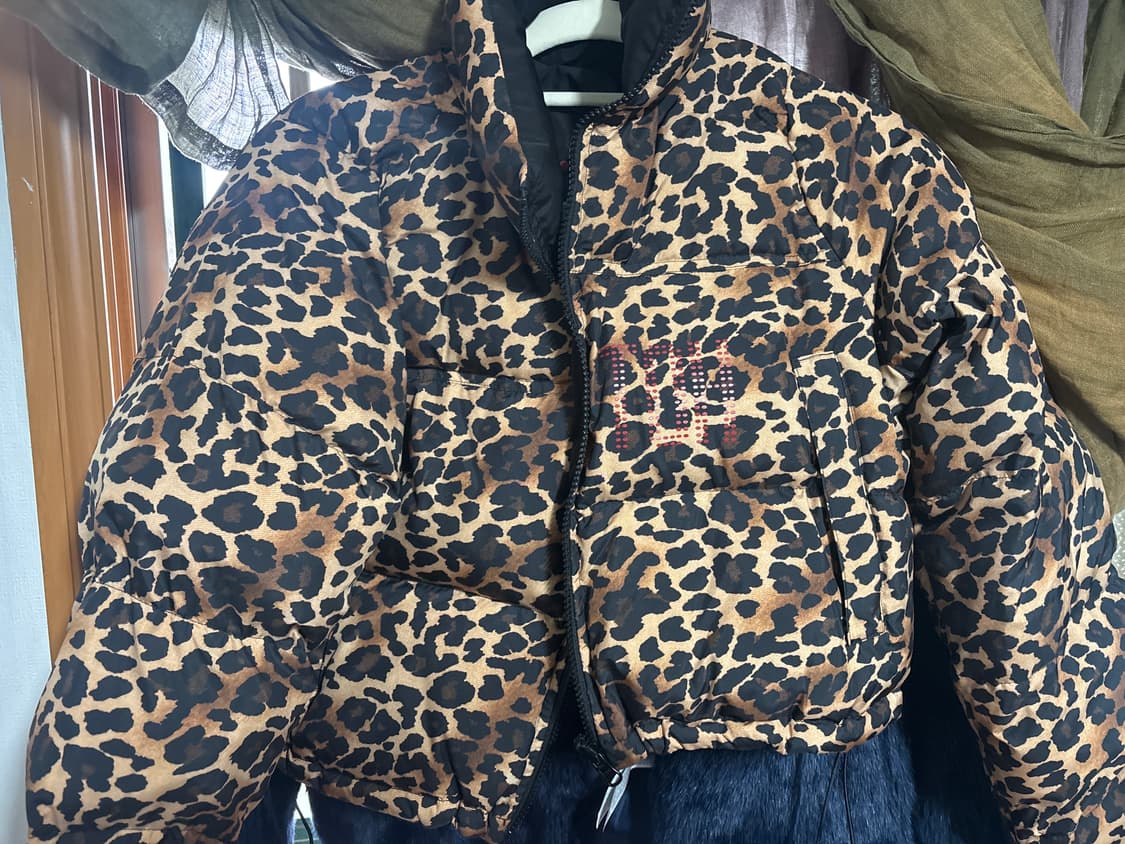 Toh 레오파드 양면 패딩 상품이미지1