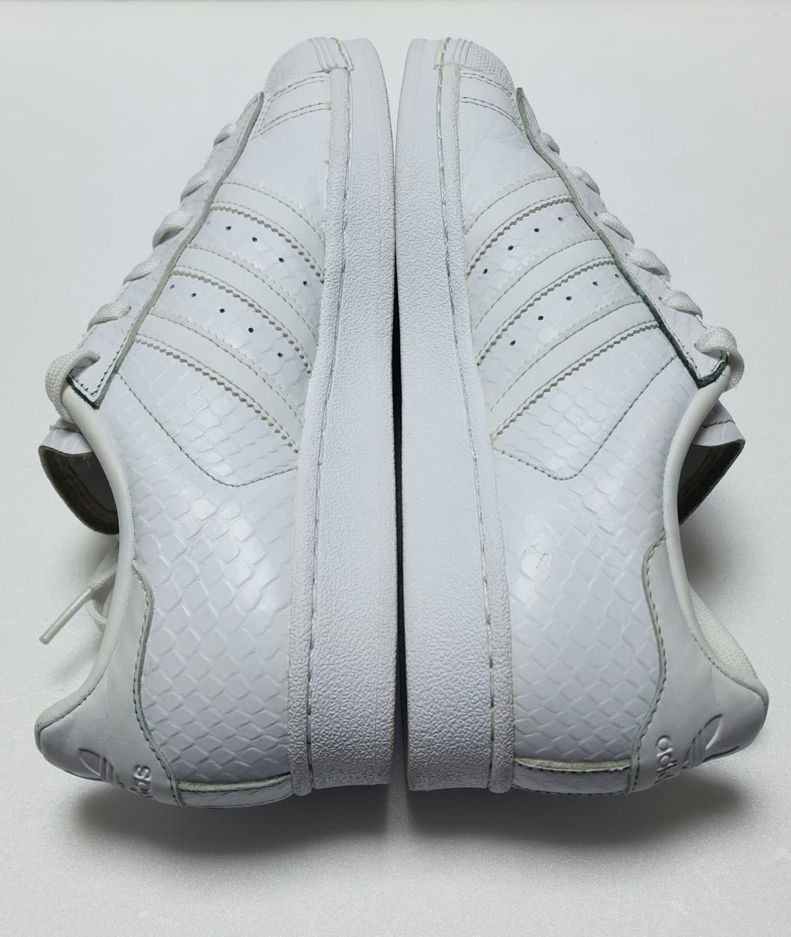 아디다스 슈퍼스타 흰색 뱀피 230mm 상품이미지3