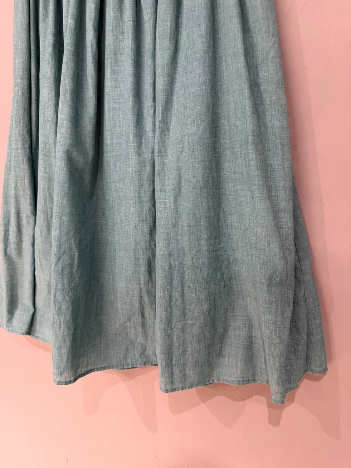 side button point mint long skirt 상품이미지7