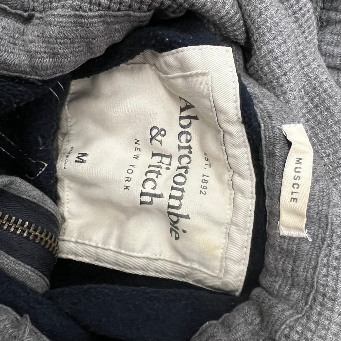 블랙 옐로우 아베크롬비 후드집업 상품이미지5