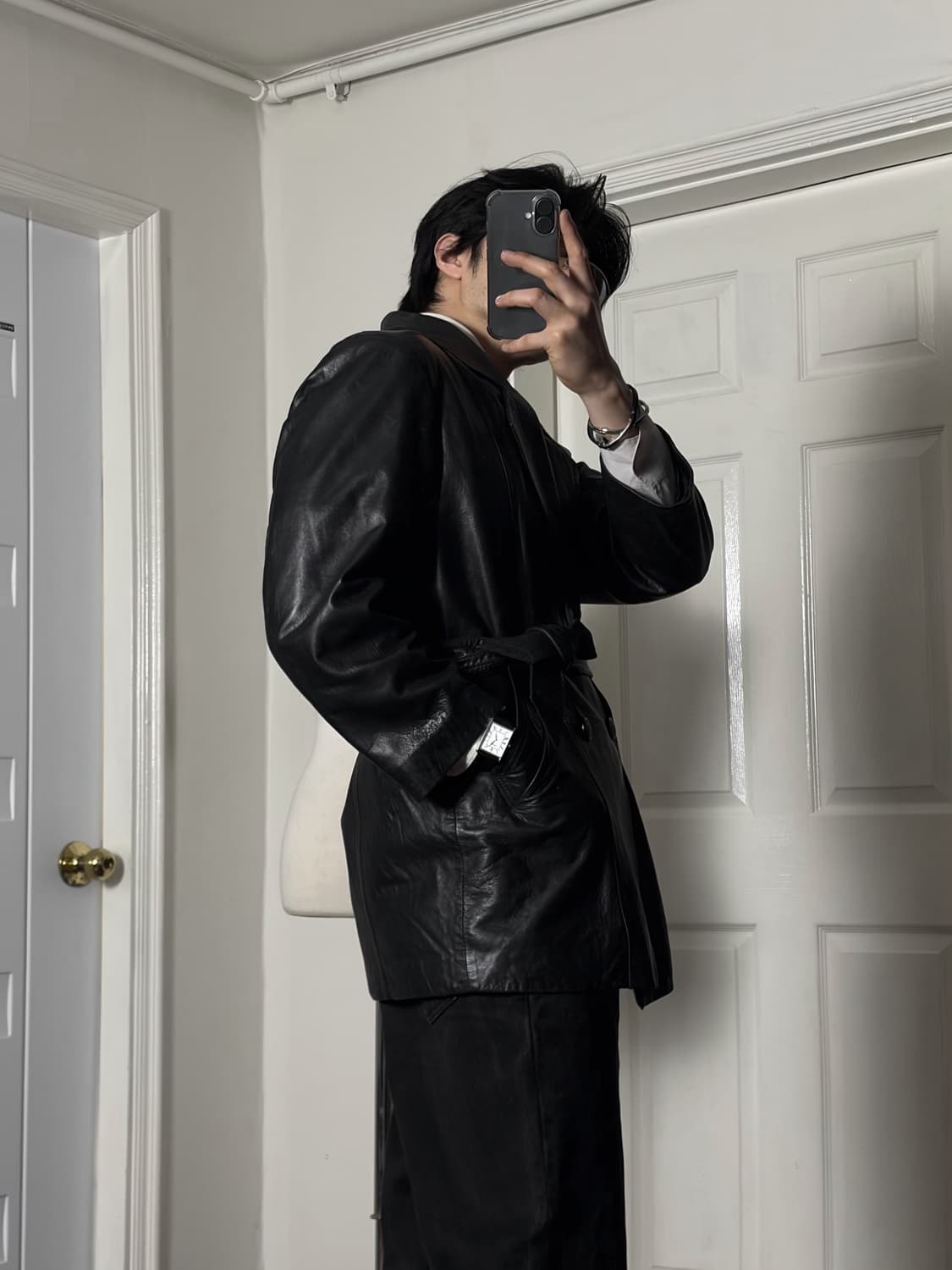 런던포그 레더 더블 블레이저 상품이미지2