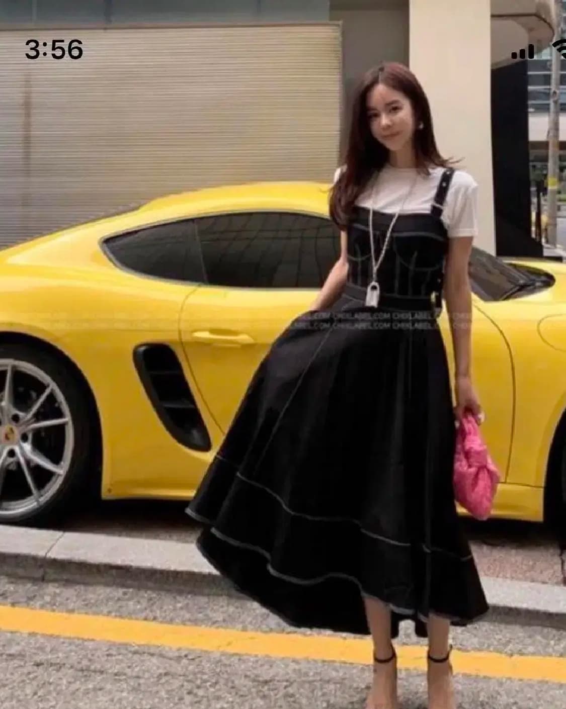 칙스라벨 스티치 원피스 S 상품이미지3