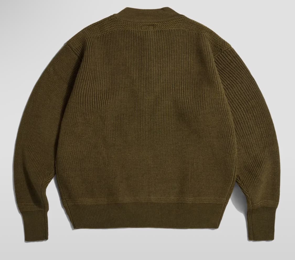 브론슨 US Army High Neck Wool Sweater Olive 상품이미지2