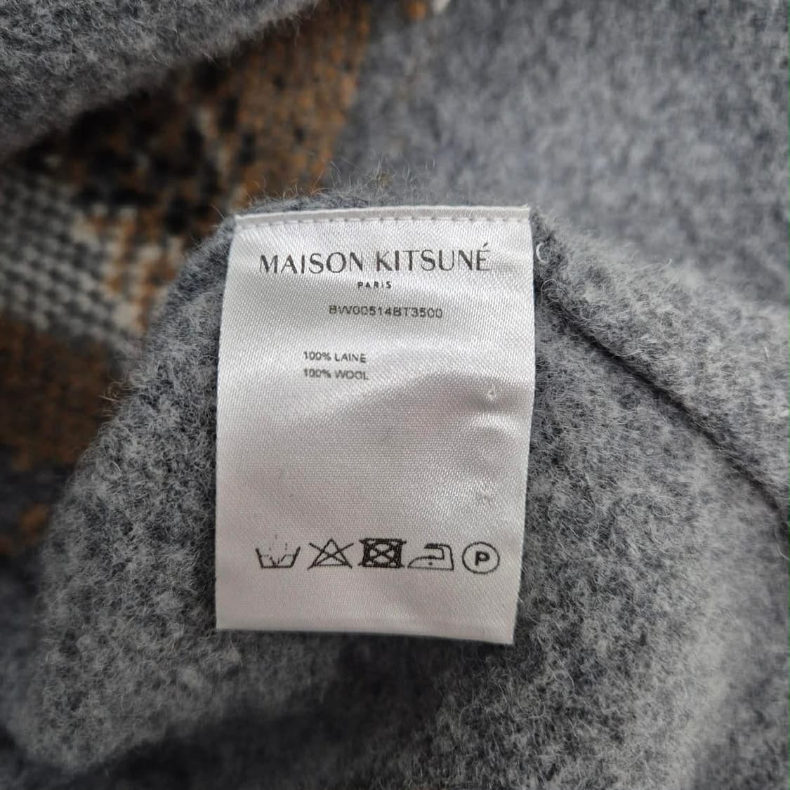 메종키츠네 빅폭스헤드 램스울 걸즈 크루넥 니트(S) 상품이미지8