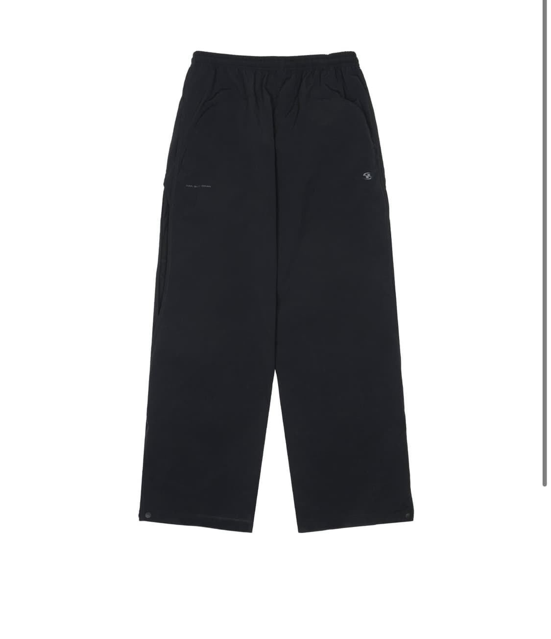 산산기어 사이드 플랩 트랙팬츠 블랙 1사이즈 상품이미지1