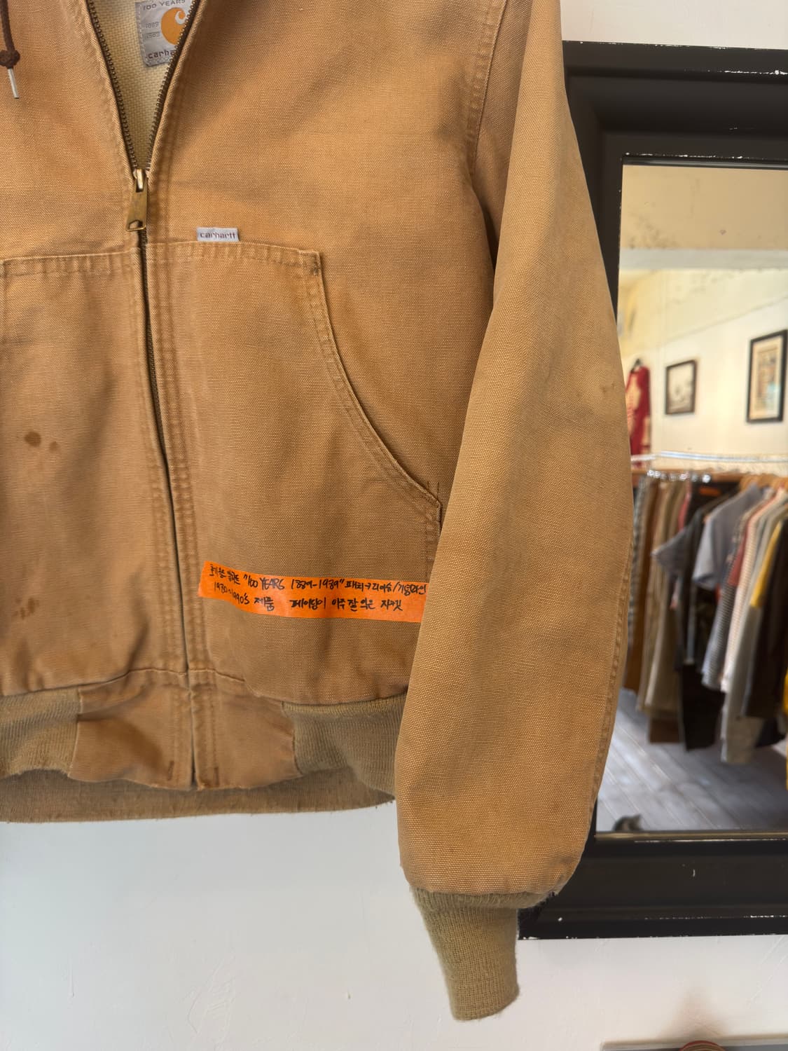 칼하트 100주년 액티브 자켓 USA 워크 후드 자켓 상품이미지3
