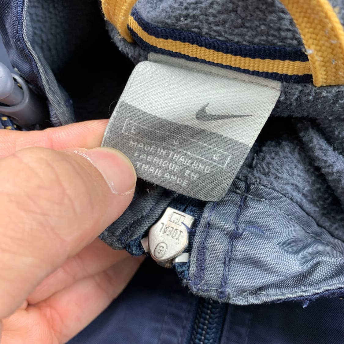 00s 나이키 올드스쿨 나일론쉘 바람막이 자켓 네이비 상품이미지6