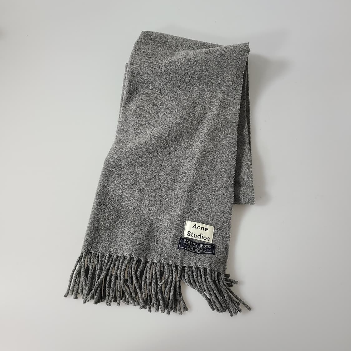 아크네 스튜디오 버진 울 머플러 그레이 OS 상품이미지2