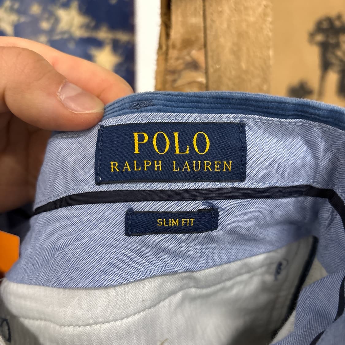 폴로 랄프로렌 신형라벨 스카이블루 파인웨일 코듀로이 팬츠 N88 상품이미지7