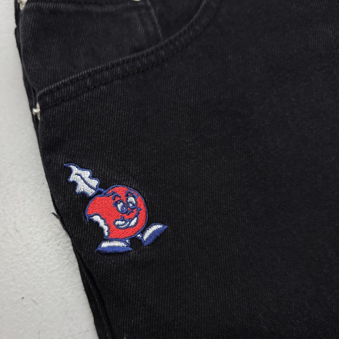 위캔더스 와이드 흑청 데님팬츠 상품이미지5