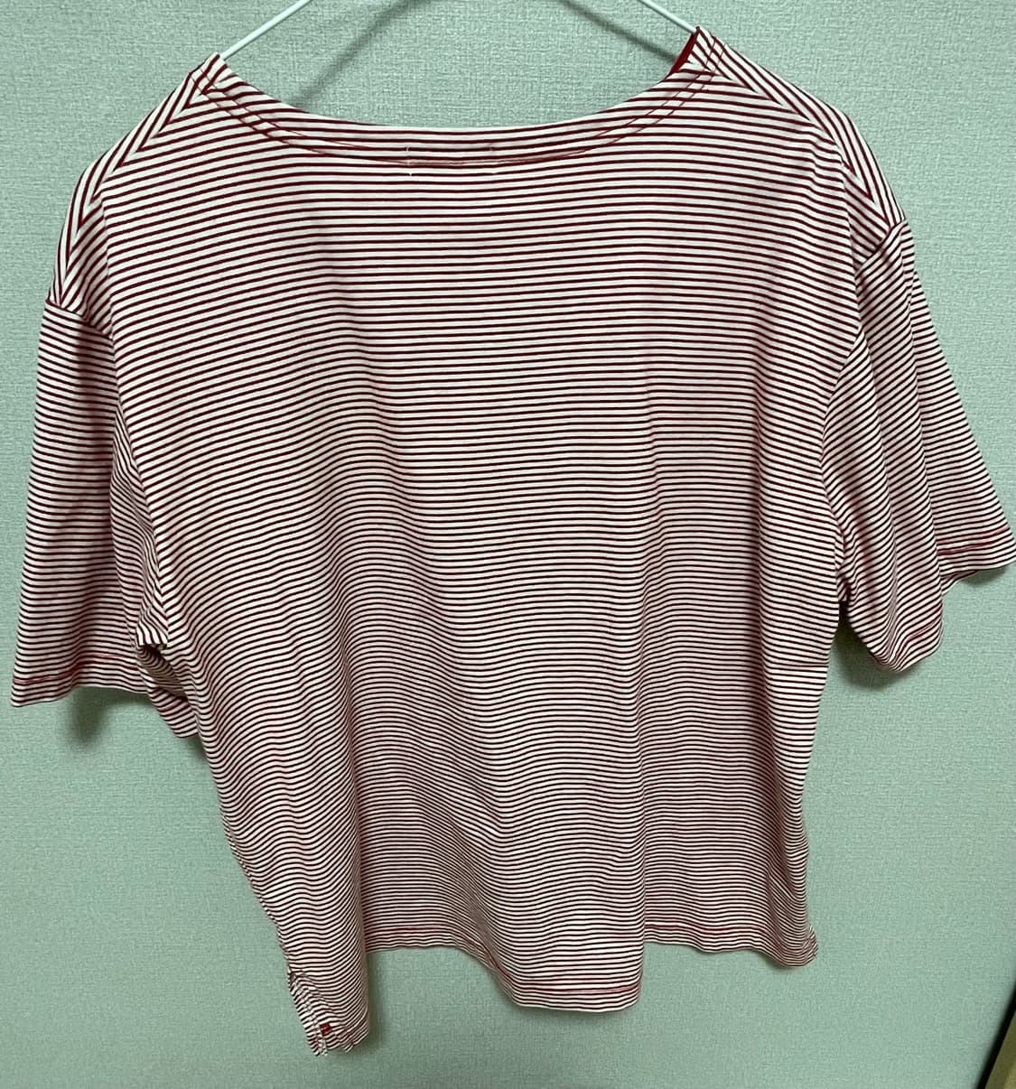 줄무늬꽃자수 반팔 상품이미지2